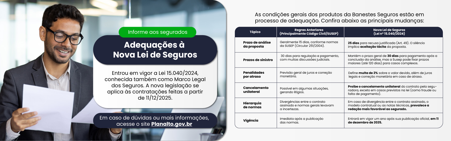 Banner Nova Lei de Seguros